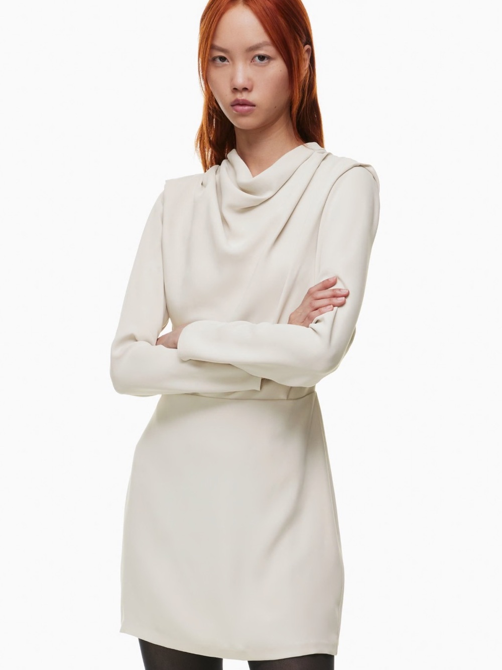 Aritzia Cream Babaton Carter Dress